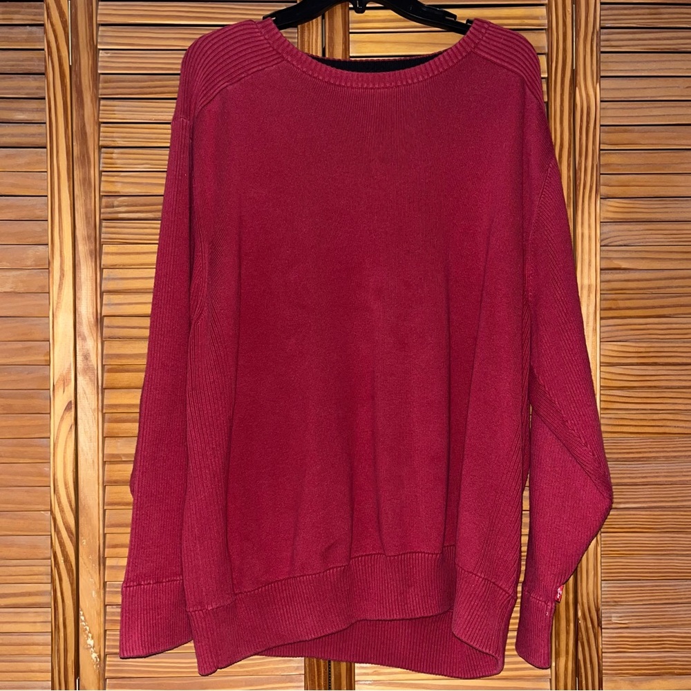 Levi’s Men’s Red Crewneck Cotton Sweater‎ Size XXL